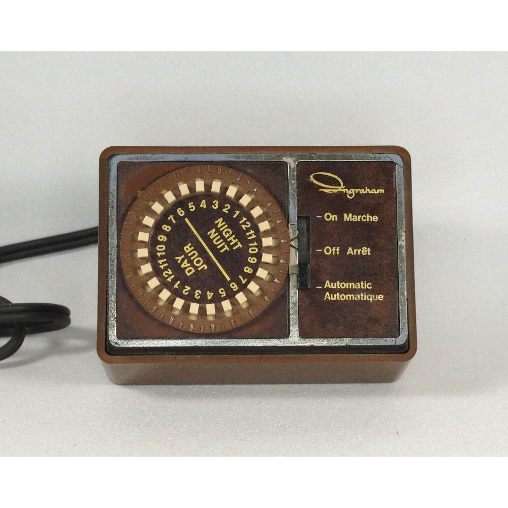 Vintage Ingraham Toastmaster Automatic 24 Hour Home Electronics Corded Timer